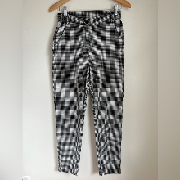 Mod Ref Plaid Black And White Pants - Picture 2 of 4